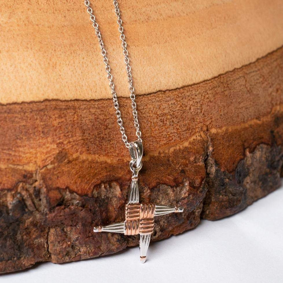 Sterling silver St Brigid Cross & chain | Welcome to St Brigids Knock